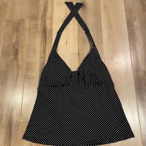 Lands' End Halter Swim Tankini Top - Size 12P